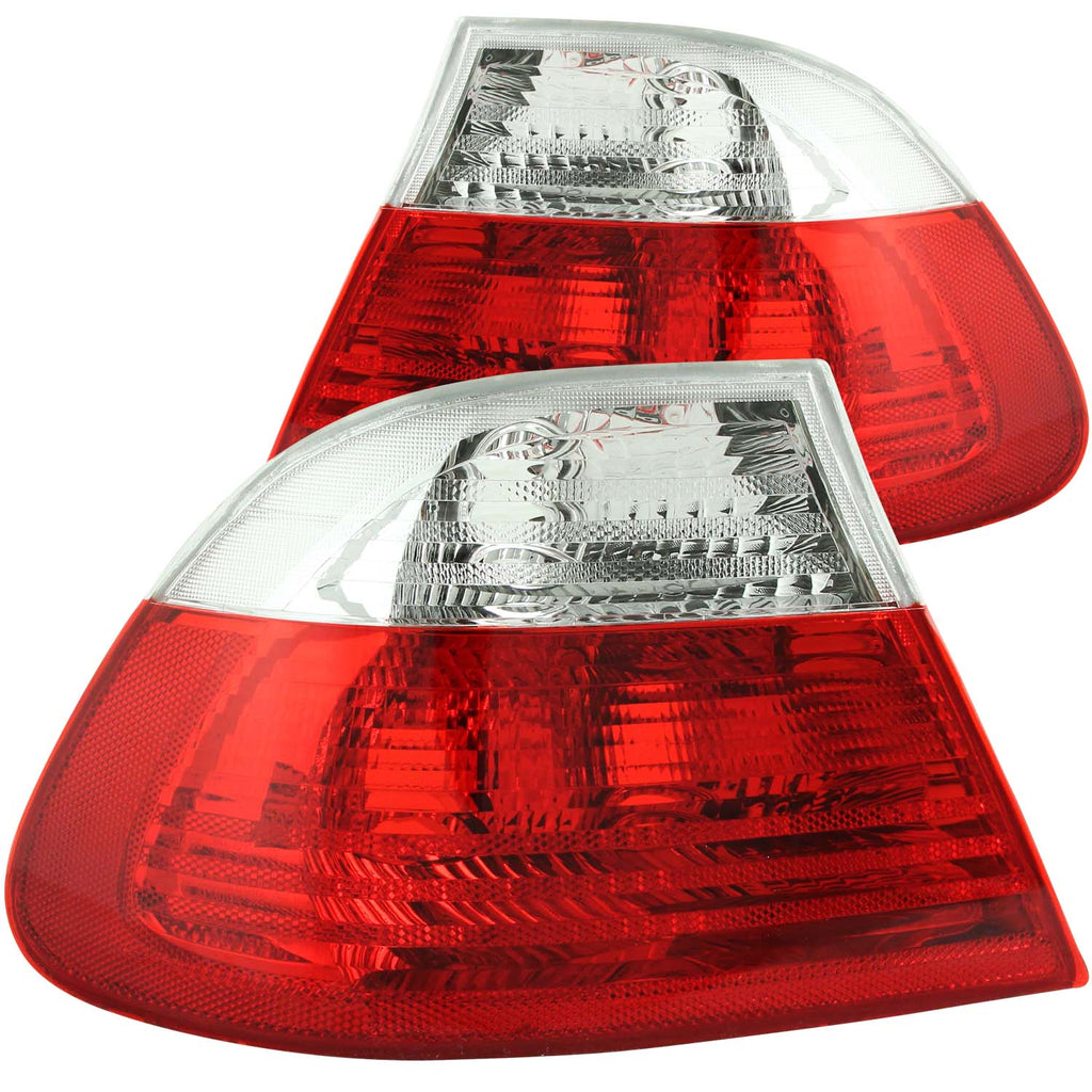 ANZO USA-221217 | Tail Light Assembly; Red/Clear Lens;Pair