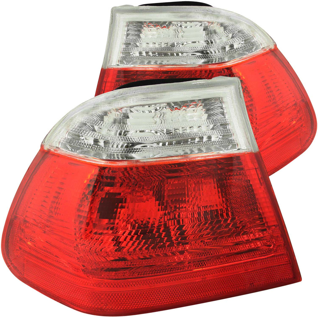 ANZO USA-221218 | Tail Light Assembly; Red/Clear Lens;Pair