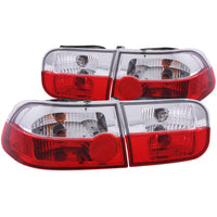 ANZO USA-221220 | Tail Light Assembly; Red/Clear Lens;Pair