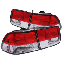 ANZO USA-221222 | Tail Light Assembly; Red/Clear Lens;Pair