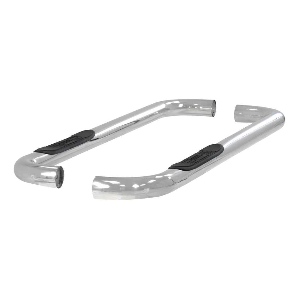 3" Round Polished Stainless Side Bars Select Dodge Dakota