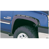 Bushwacker 40917-02 Black Pocket/Rivet Style Smooth Finish 4-Piece Fender Flare Set for 1999-2007 Silverado/Sierra Trucks (Check Application Guide)