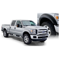 Bushwacker 20932-02 Black Extend-A-Fender Style Smooth Finish 4-Piece Fender Flare Set for 2011-2016 Ford F-250/F-350 Super Duty (Excludes Dually)
