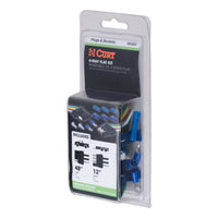 4-Way Flat Connector Plug & Socket with 12" & 48" Wires & Hardware (Packaged)