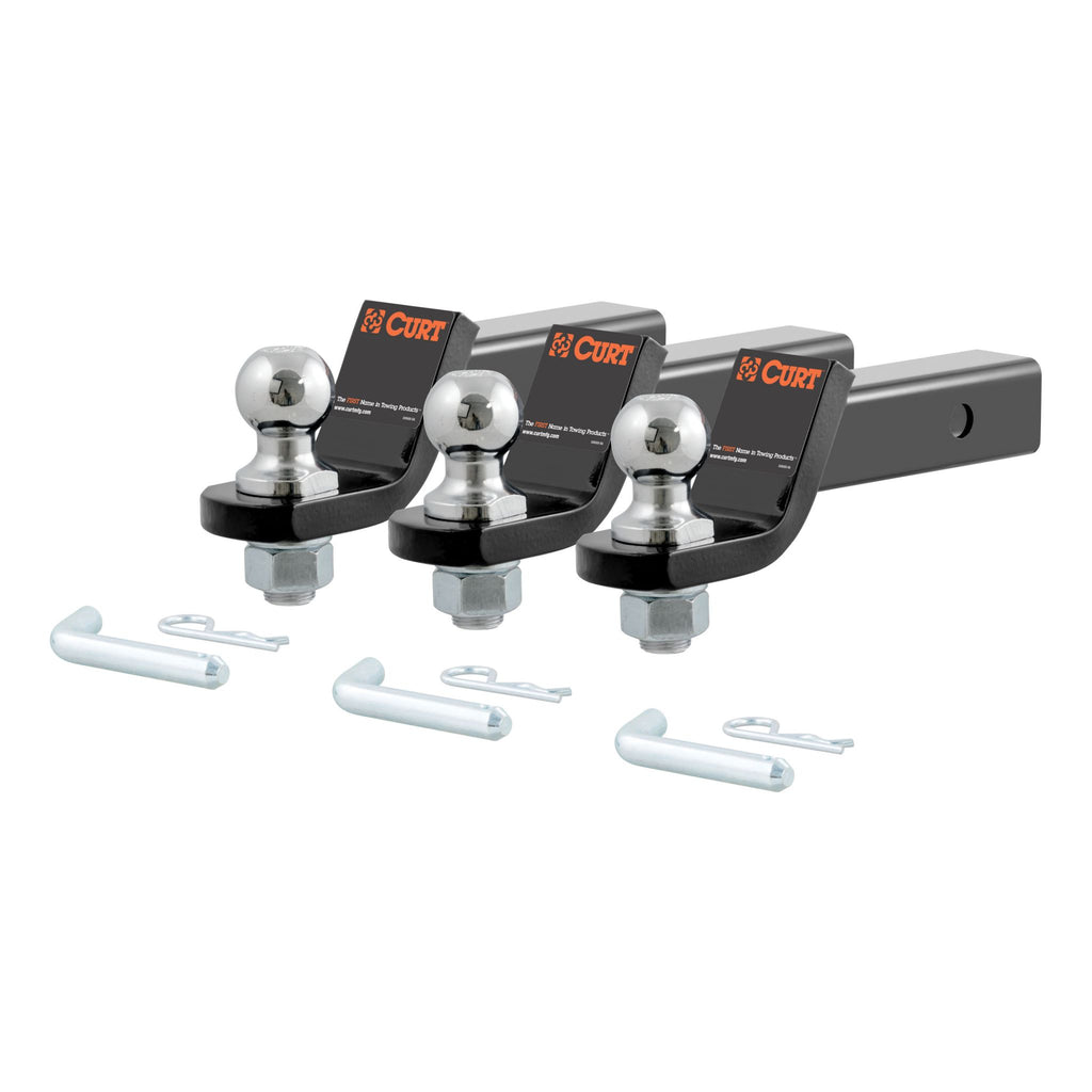Loaded Ball Mounts with 1-7/8" Balls (2" Shank 3500 lbs. 2" Drop 3-Pack)