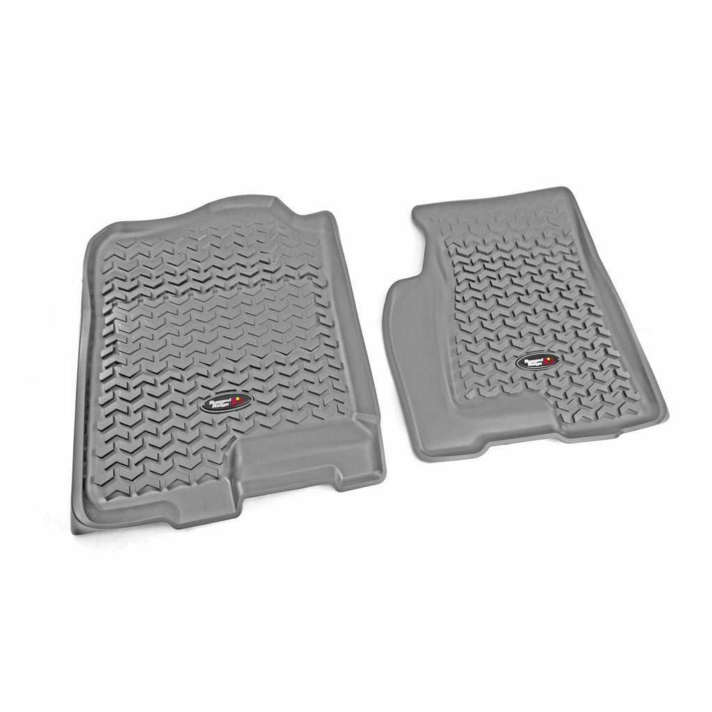 Rugged Ridge 84901.03 | Floor Liner, Front; Gray, 2009-2017 Chevrolet / GMC / Buick  / Saturn Traverse, 07-20 Acadia, 08-17 Enclave, 07-10 Outlook