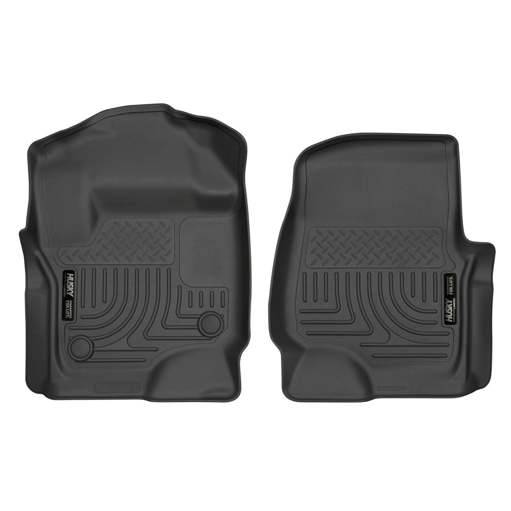 Husky Liners 13301 | Husky Liners Front Floor Liners, Fits 17-C F250/F350 SUPER DUTY WEATHERBEATER SERIES FRONT FLOOR LINERS