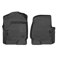 Husky Liners 13301 | Husky Liners Front Floor Liners, Fits 17-C F250/F350 SUPER DUTY WEATHERBEATER SERIES FRONT FLOOR LINERS