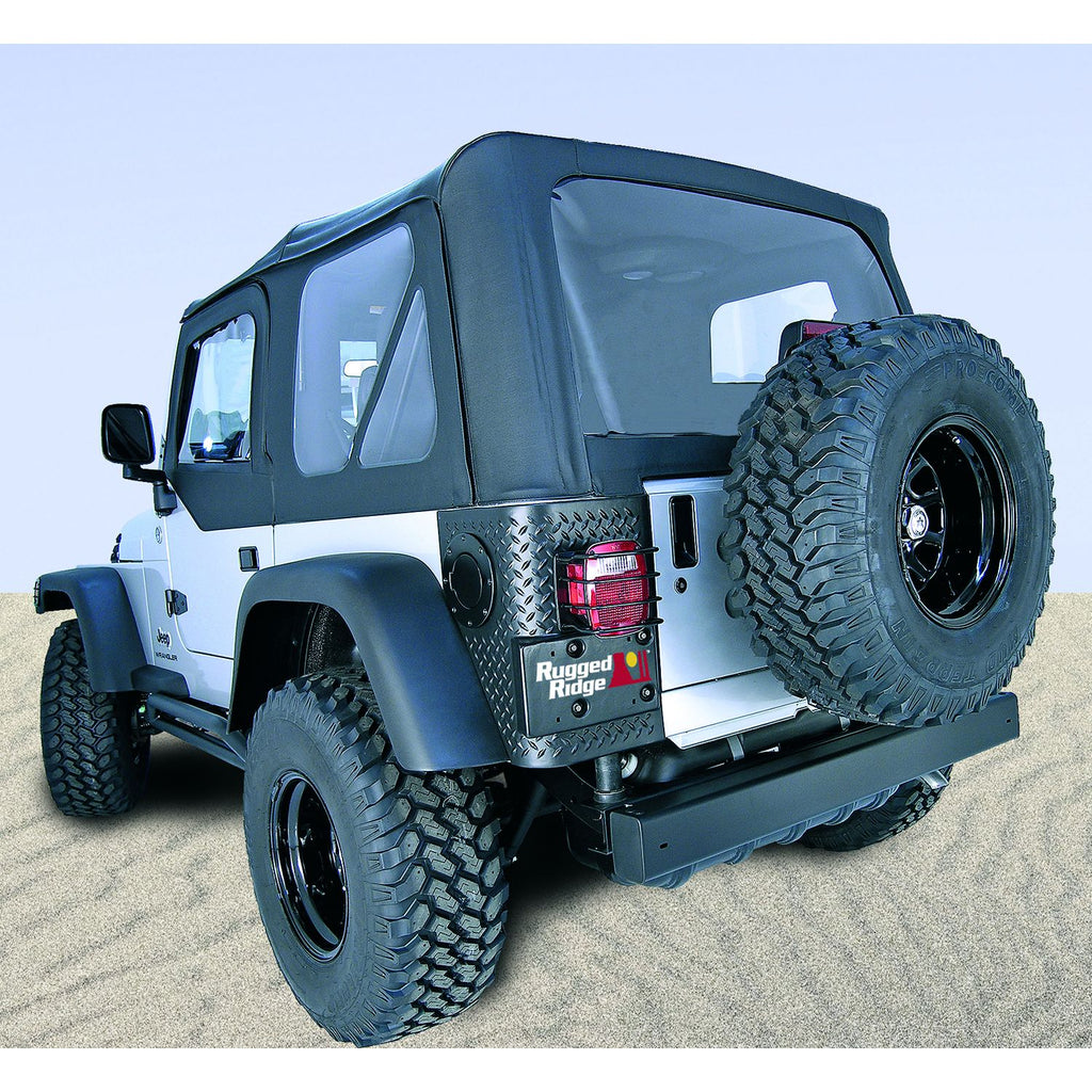 XHD Soft Top Black Diamond Tinted Windows; 97-06 Jeep Wrangler TJ