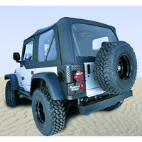 XHD Soft Top Black Diamond Tinted Windows; 97-06 Jeep Wrangler TJ