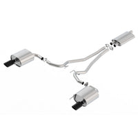 Borla 1014039BC | Borla Touring Cat-Back  Exhaust System for 2015-2017 Ford Mustang 2.3L 4 Cyl. EcoBoost, Automatic and Manual Transmission. Rear Wheel Drive 2-Door, EC-Type Approved.