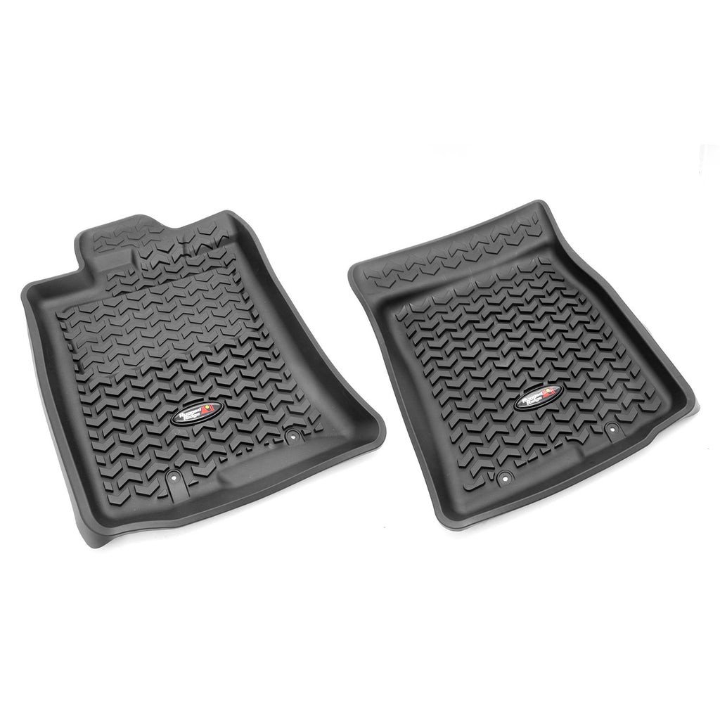 Rugged Ridge 82904.30 | Floor Liner, Front; Black, 2007-2014 Toyota FJ Cruiser (Automatic)