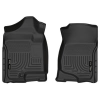 Husky Liners 18201 | Husky Liners Front Floor Liners, Fits 07-13 SILVERADO/SIERRA 1500/07-14 SILVERADO/SIERRA 2500/3500 EXT/CREW CAB FRONT FLOOR LINERS BLACK