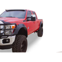 Bushwacker 20101-02 Black Cutout Style Smooth Finish Front Fender Flares for 2011-2016 Ford F-250 to F-450 Super Duty