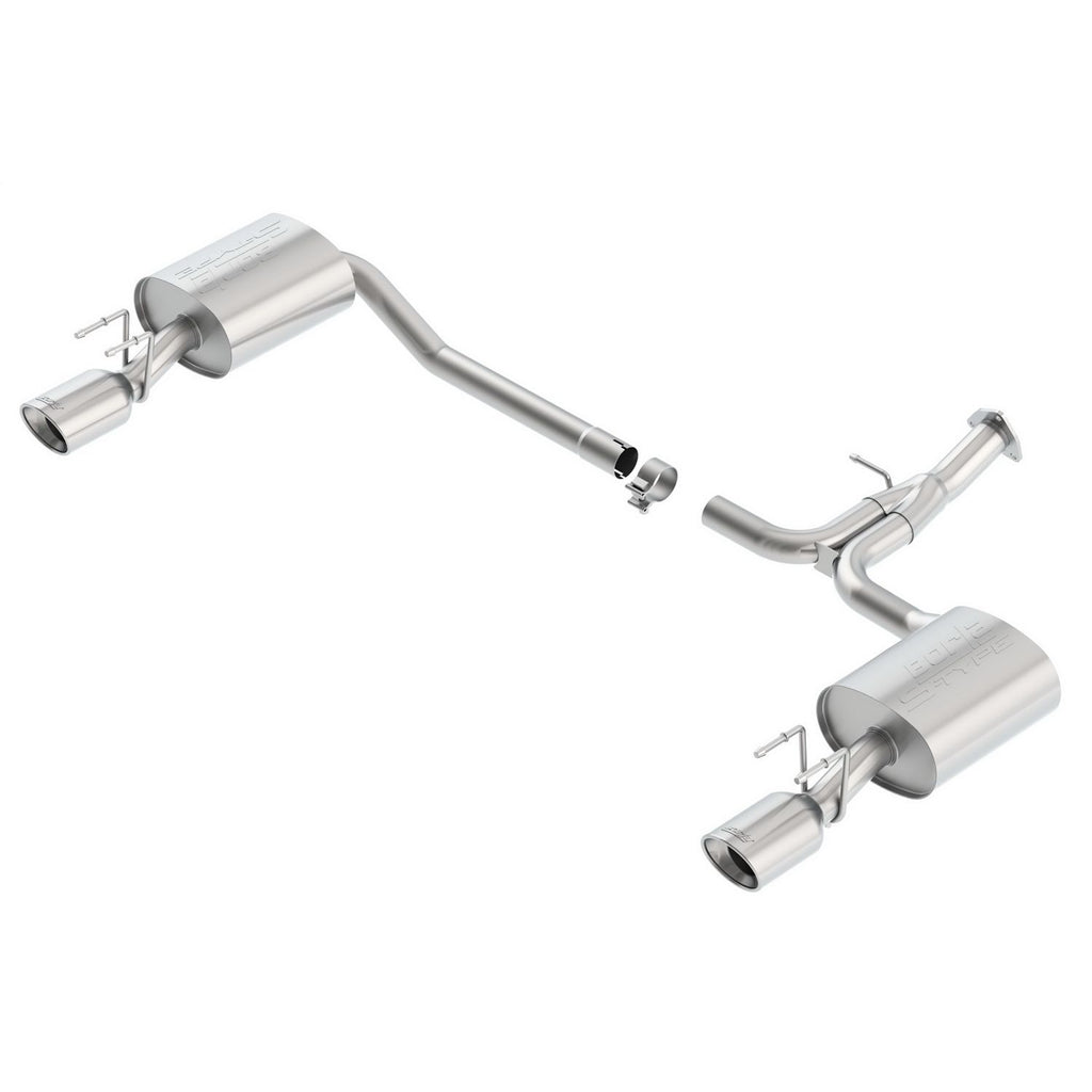 Borla 11840 | Borla S-Type Axle-Back Exhaust System for 2013-2015 Honda Accord 3.5L V6/ 2.4L 4 Cyl. "Sport" Automatic/ Manual Transmission. Front Wheel Drive 4-Door.