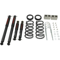 BELLTECH 630ND LOWERING KITS  Front And Rear Complete Kit W/ Nitro Drop 2 Shocks 1982-2004 Chevrolet S10/S15 Pickup 4&6 cyl. (Std Cab) 83-97 Chevrolet Blazer/Jimmy 4&6 cyl. 2 in. or 3 in. F/3 in. R drop W/ Nitro Drop II Shocks