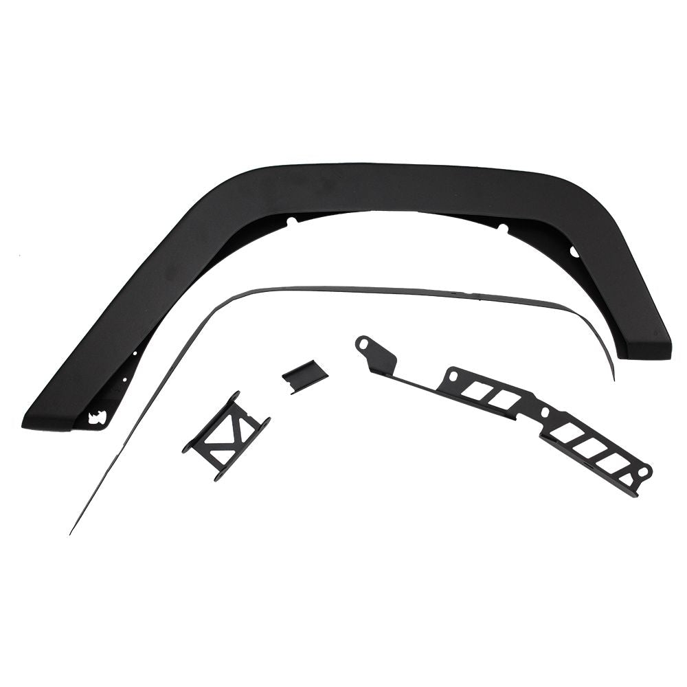 Go Rhino - 701132T - Pair of Trailline. 3in Wide Steel Rear Fenders for 2007-2018 Jeep JK Wrangler