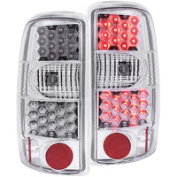 ANZO USA-311002 | Tail Light Assembly; LED; Clear Lens; Chrome Housing;Pair