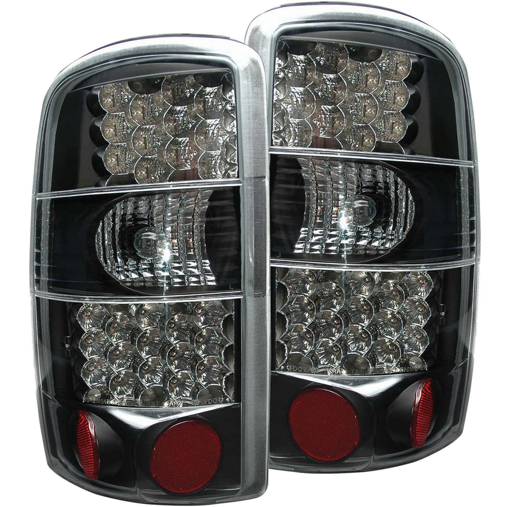 ANZO USA-311003 | Tail Light Assembly; LED; Clear Lens; Black Housing;Pair