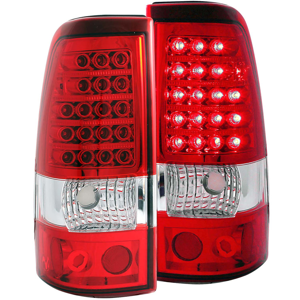 ANZO USA-311007 | Tail Light Assembly; LED; Red/Clear Lens;Pair