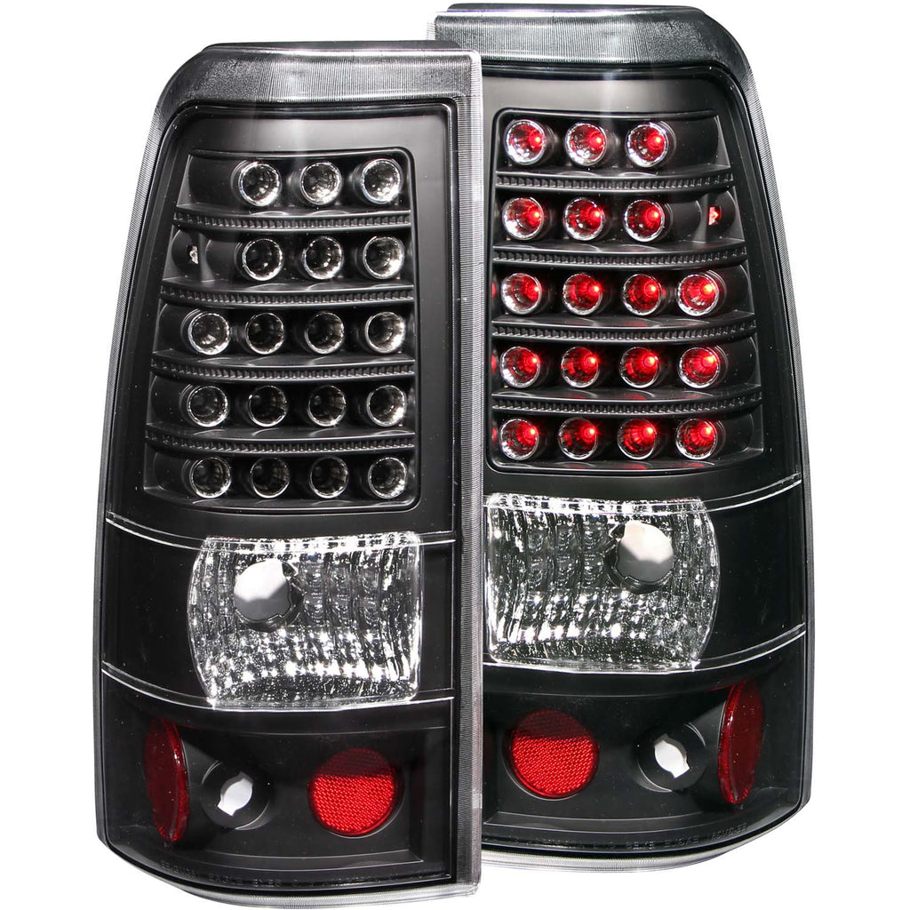 ANZO USA-311009 | Tail Light Assembly; LED; Clear Lens; Black Housing;Pair