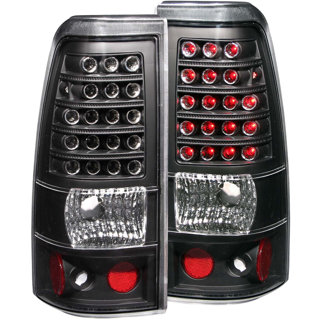 ANZO USA-311012 | Tail Light Assembly; LED; Clear Lens; Black Housing;Pair