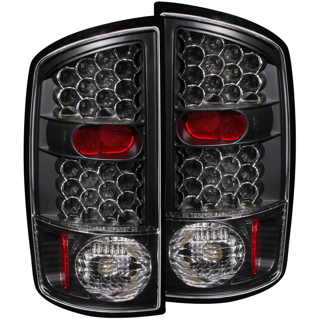 ANZO USA-311018 | Tail Light Assembly; LED; Clear Lens; Black Housing;Pair