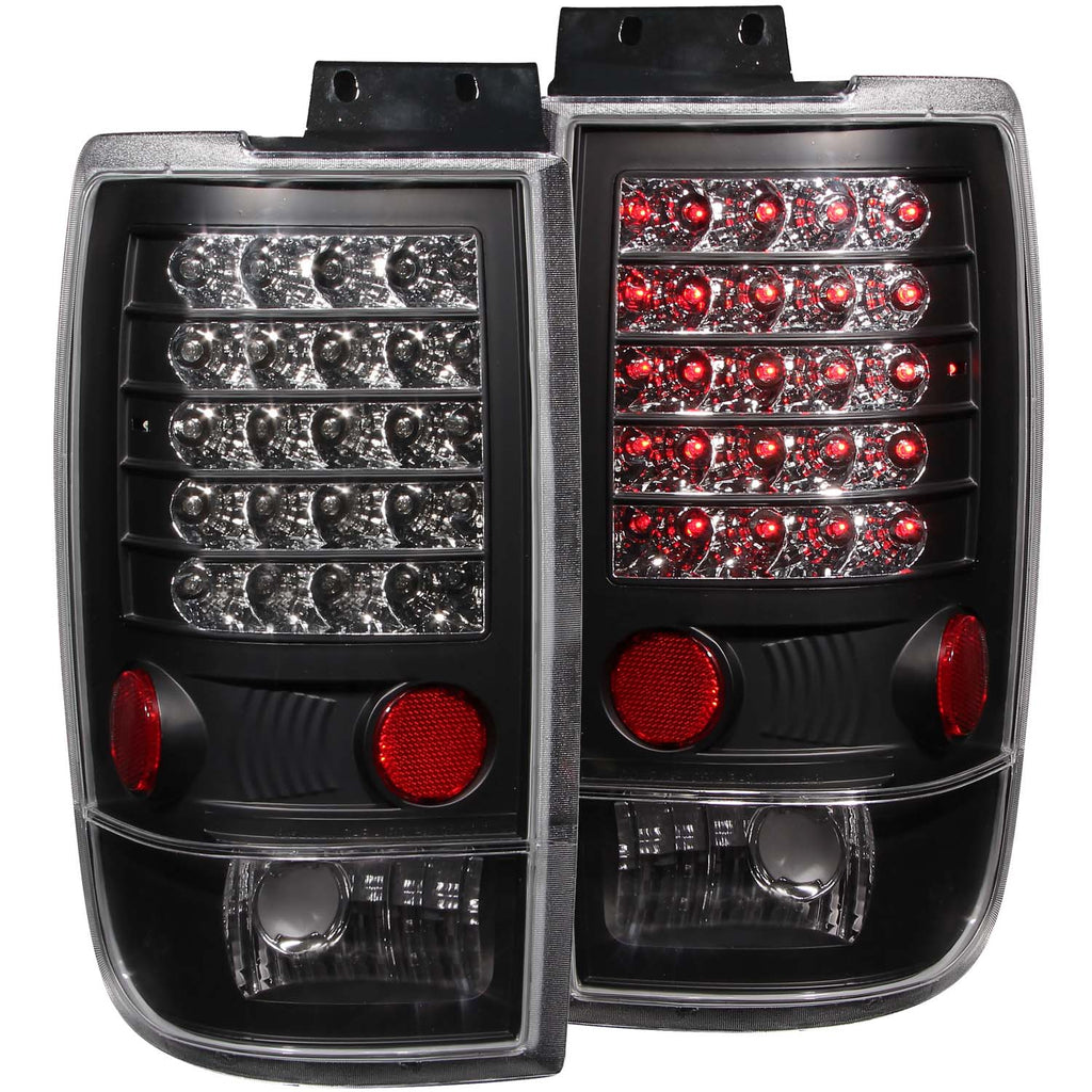 ANZO USA-311021 | Tail Light Assembly; LED; Clear Lens; Black Housing;Pair