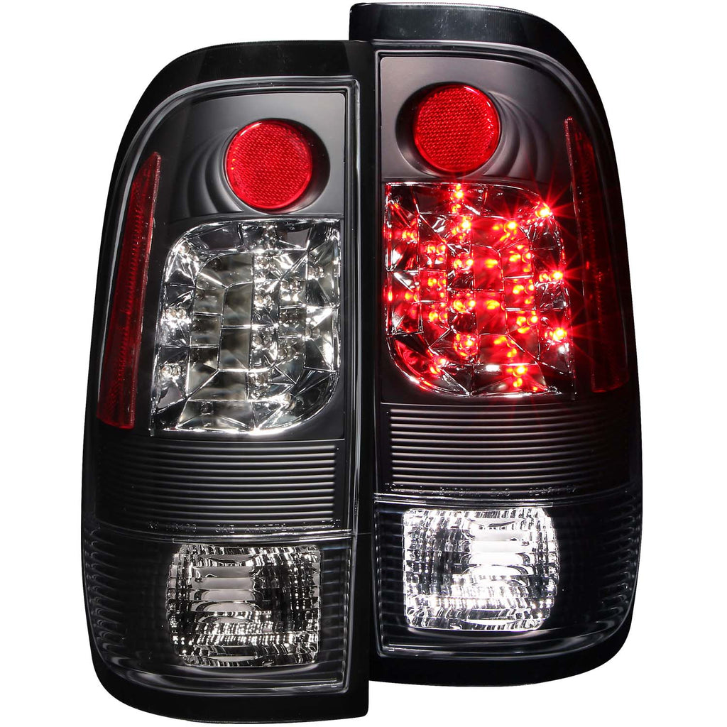 ANZO USA-311027 | Tail Light Assembly; LED; Clear Lens; Black Housing;Pair