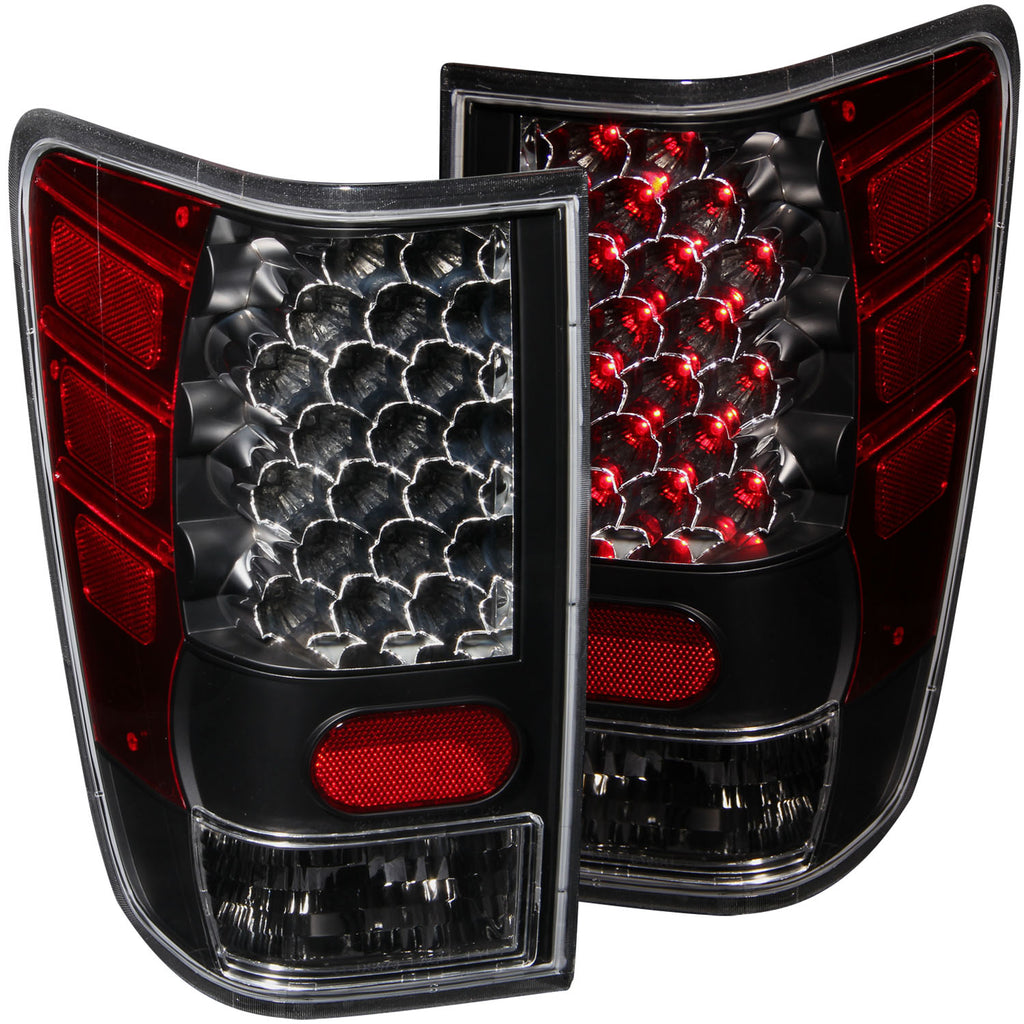 ANZO USA-311039 | Tail Light Assembly; LED; Clear Lens; Black Housing;Pair