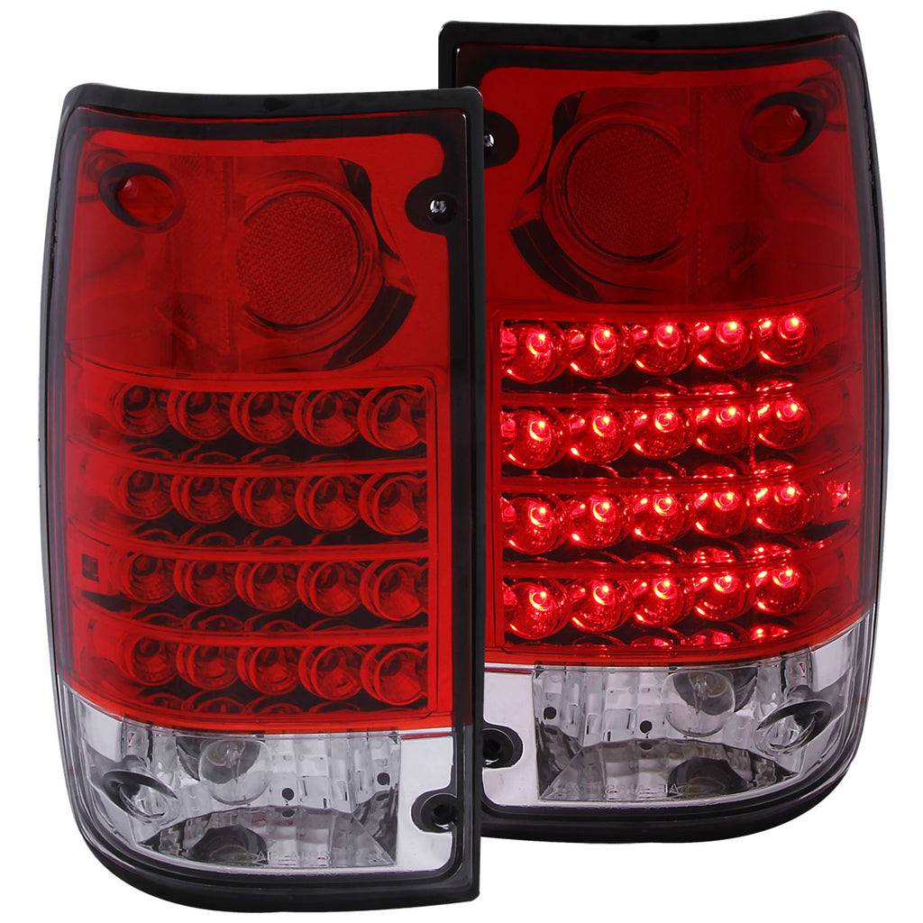 ANZO USA-311043 | Tail Light Assembly; Red/Clear Lens;Pair