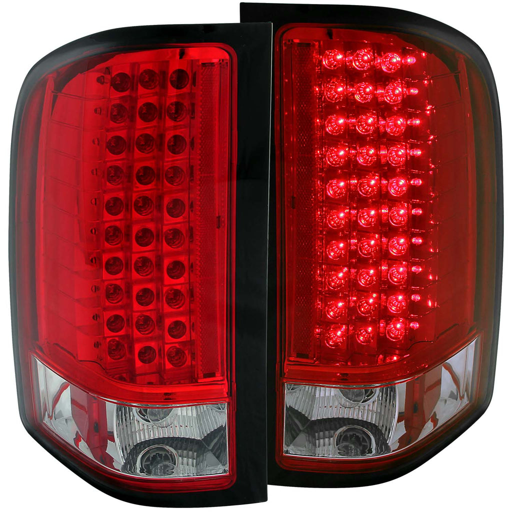 ANZO USA-311047 | Tail Light Assembly; LED; Red/Clear Lens;Pair