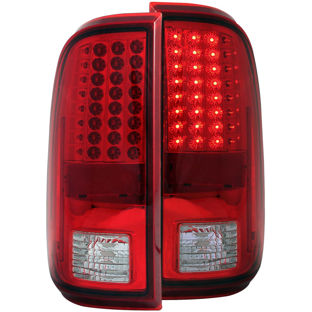 ANZO USA-311050 | Tail Light Assembly; LED; Red/Clear Lens;Pair