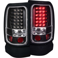 ANZO USA-311073 | Tail Light Assembly; LED; Clear Lens; Black Housing;Pair
