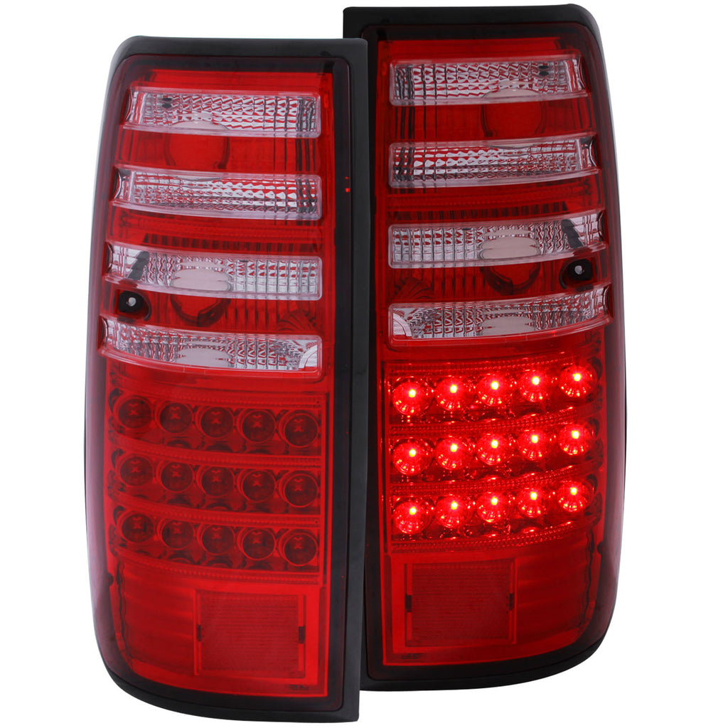 ANZO USA-311095 | Tail Light Assembly; Red/Clear Lens;Pair