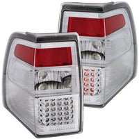 ANZO USA-311109 | Tail Light Assembly; LED; Clear Lens; Chrome Housing;Pair