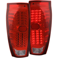 ANZO USA-311114 | Tail Light Assembly; Red/Clear Lens;Pair