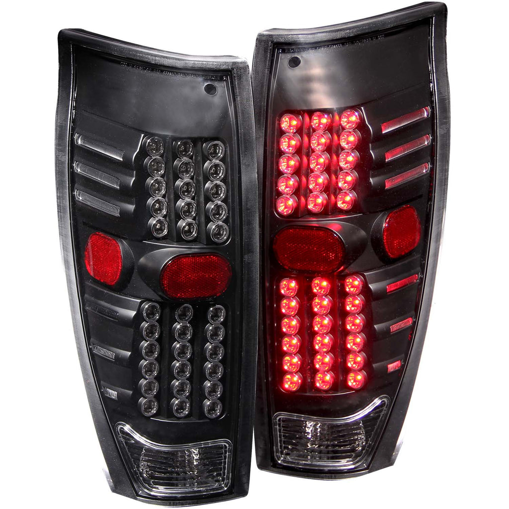 ANZO USA-311115 | Tail Light Assembly; LED; Clear Lens; Black Housing;Pair