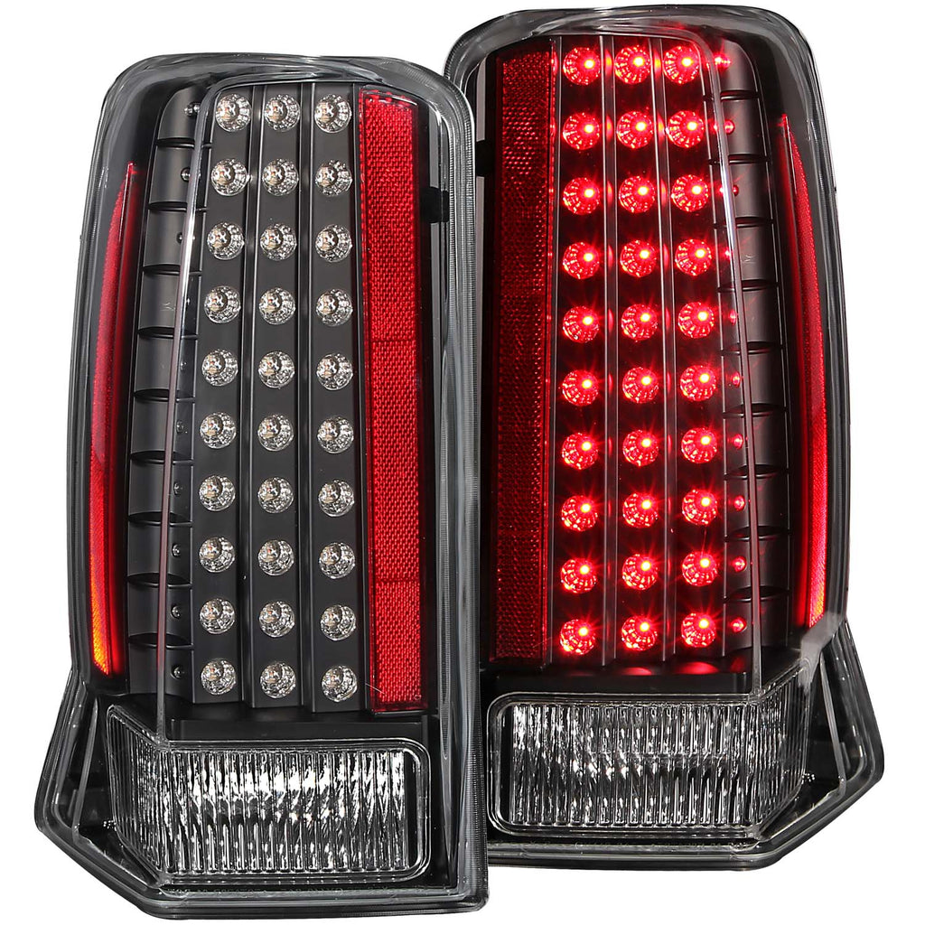ANZO USA-311121 | Tail Light Assembly; LED; Clear Lens; Black Housing;Pair