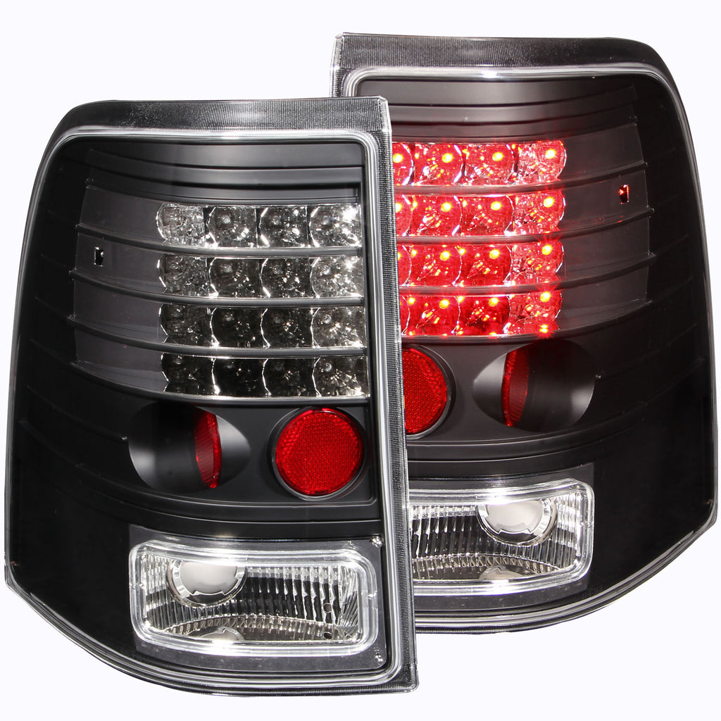 ANZO USA-311125 | Tail Light Assembly; LED; Clear Lens; Black Housing;Pair