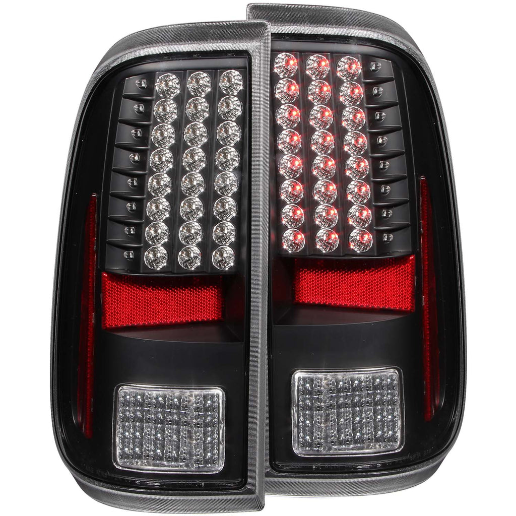ANZO USA-311127 | Tail Light Assembly; LED; Clear Lens; Black Housing;Pair