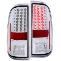 ANZO USA-311128 | Tail Light Assembly; LED; Clear Lens; Chrome Housing;Pair