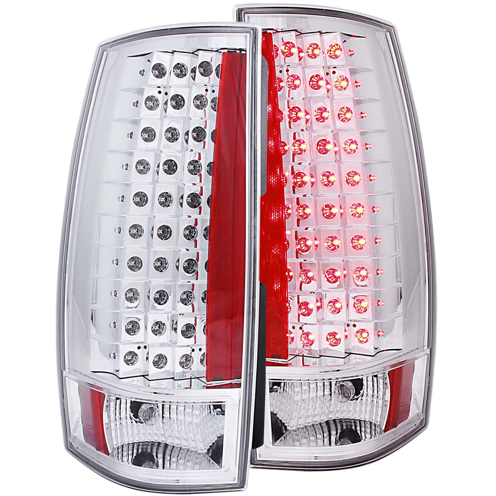 ANZO USA-311141 | Tail Light Assembly; Clear Lens; Chrome Housing; G4;Pair