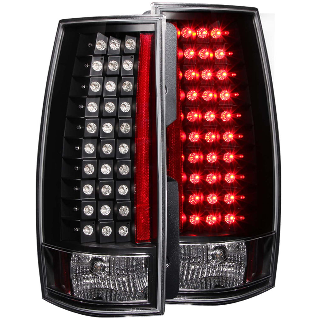 ANZO USA-311142 | Tail Light Assembly; LED; Clear Lens; Black Housing; G4;Pair