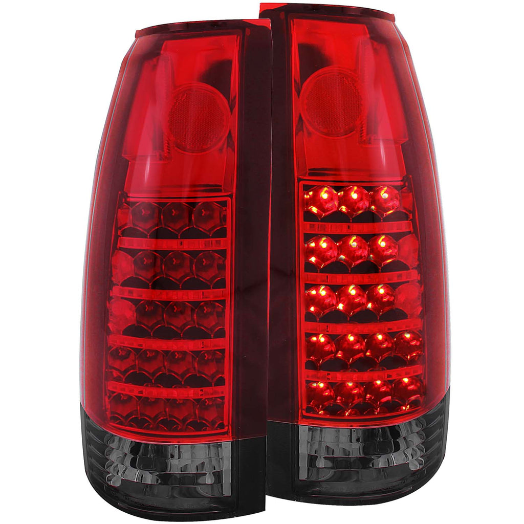 ANZO USA-311157 | Tail Light Assembly; LED; Red/Smoke Lens; Red Reflector;Pair