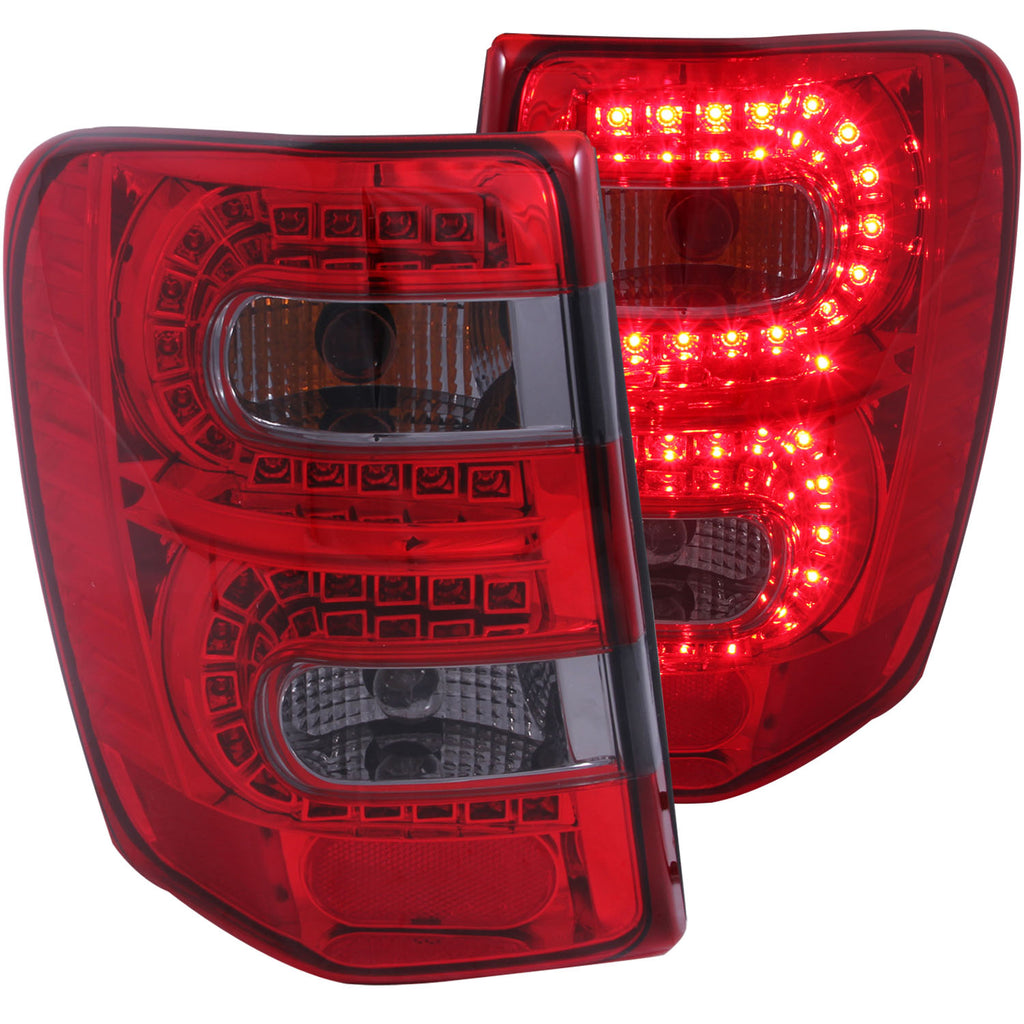 ANZO USA-311180 | Tail Light Assembly; LED; Red/Smoke Lens; Red Reflector;Pair
