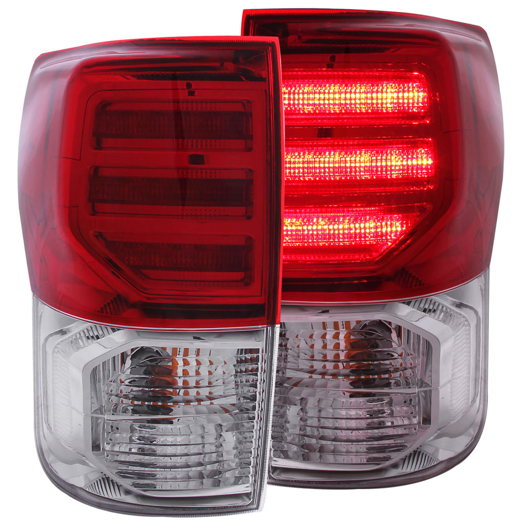 ANZO USA-311204 | Tail Light Assembly; LED; Red/Clear Lens; G2;Pair