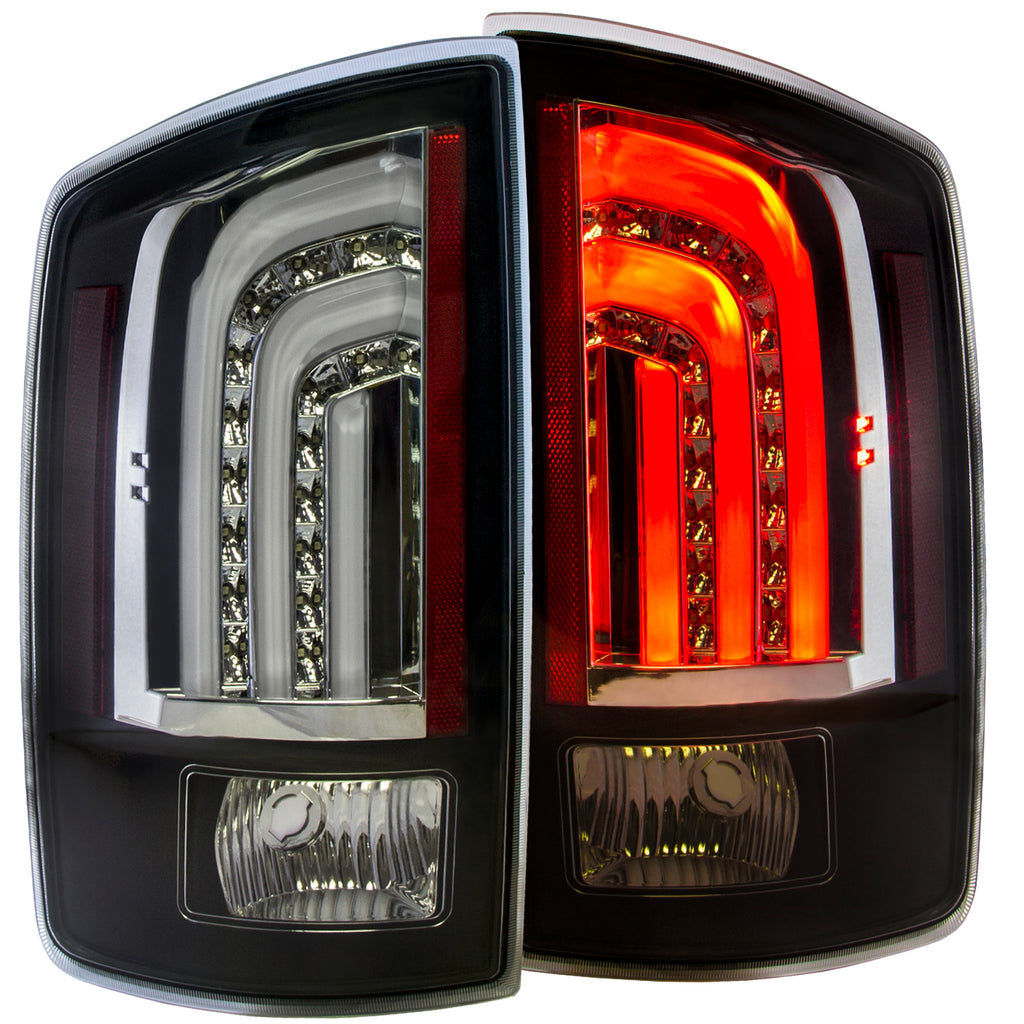 ANZO USA-311227 | Tail Light Assembly; Clear Lens; Black Housing;Pair