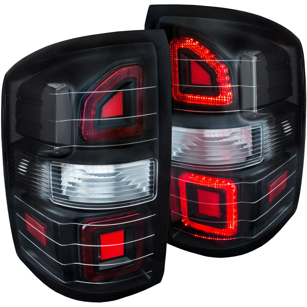 ANZO USA-311238 | Tail Light Assembly; LED; Clear Lens; Black Housing; G2;Pair