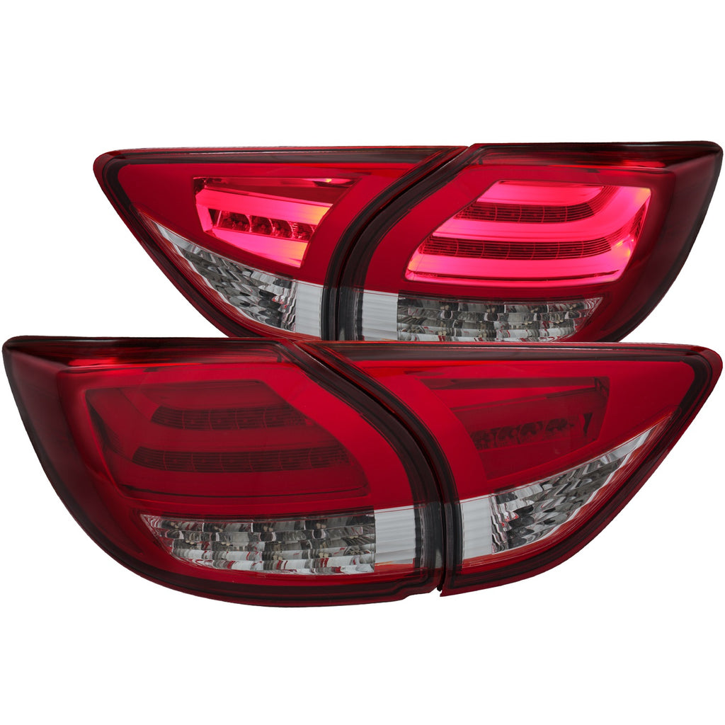 ANZO USA-311245 | Tail Light Assembly; LED; Red/Clear Lens;Pair